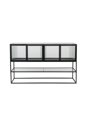 Dutchbone- Boli high black sideboard