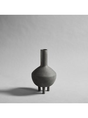 101 Copenhagen Duck Vase, Fat - Dark grey