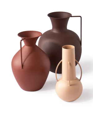 Pols Potten- Roman Vases Brown Set of 3