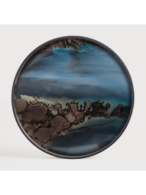 Ethnicraft- Slate Organic glass tray
