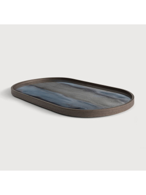 Ethnicraft- Graphite Organic glass tray