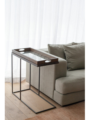 Ethnicraft- BRONZE GATE MIRROR TRAY-TABLE