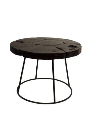 Zuiver- SIDE TABLE KRATON CHOCOLATE BLACK L